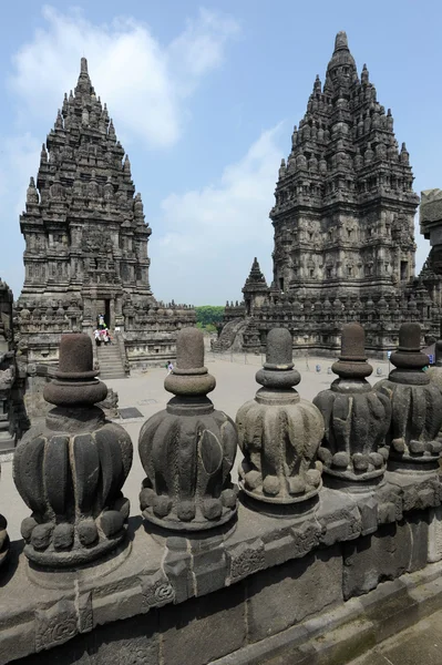 Prambanán templom közelében Yogyakarta Java sziget, Indonézia — Stock Fotó