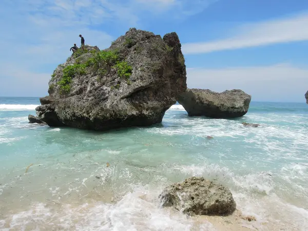 Wybrzeże Oceanu Indyjskiego bali — Zdjęcie stockowe