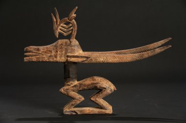 bamana töreni heykel üzerinde mali