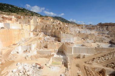 Granit ocağına orosei İtalya Sardinya Adası