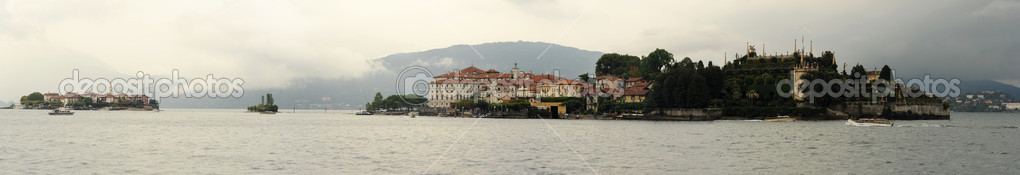 Islands of Bella and Pescatori on Lake Maggiore, Piedmont, Italy