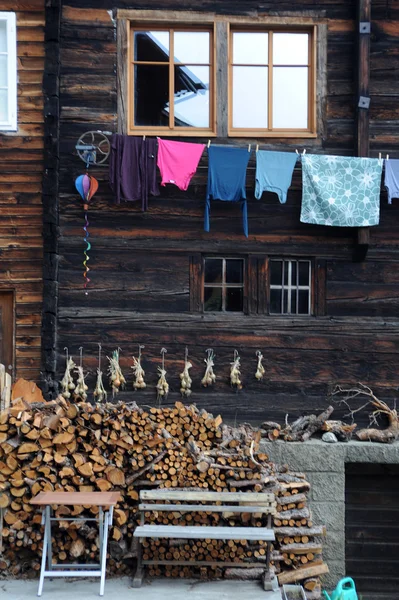 Typische valasianische Häuser — Stockfoto