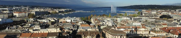 Genewa i Jeziora Genewskiego w Szwajcarii — Zdjęcie stockowe