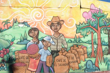 ev ataco el Salvador, duvar resmi