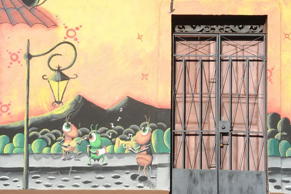 Mural sobre una casa en Ataco en El Salvador —  Fotos de Stock