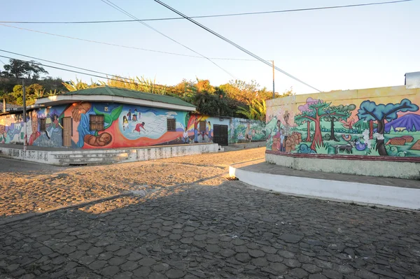 Mural sobre una casa en Ataco en El Salvador —  Fotos de Stock