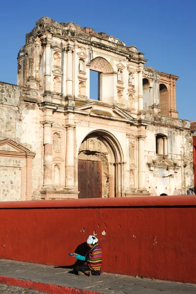 Руины церкви Эль-Кармен — стоковое фото