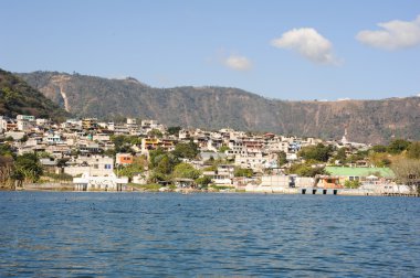 Köyün san pedro la laguna lake atitlan üzerinde