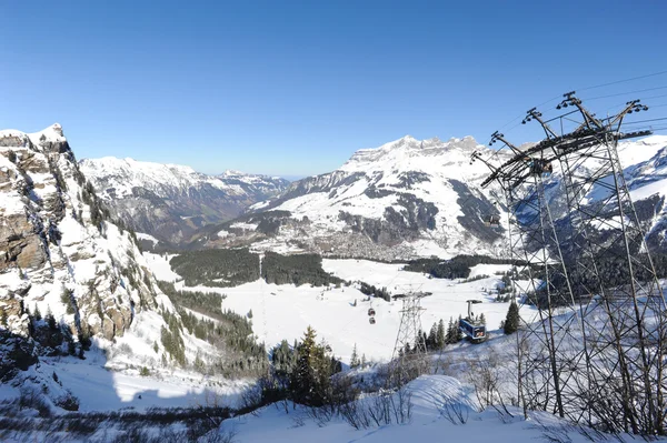 Kolejka linowa Engelberg — Zdjęcie stockowe