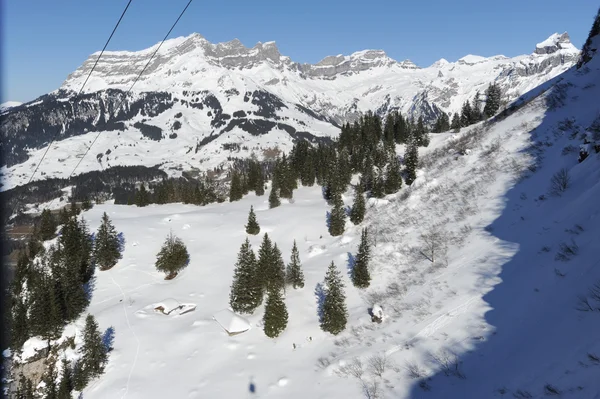 Χειμερινό τοπίο του engelberg — Φωτογραφία Αρχείου