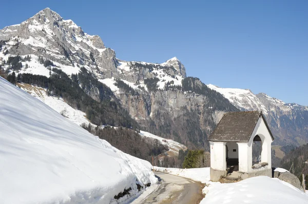 Paisaje invernal de Engelberg — Foto de Stock