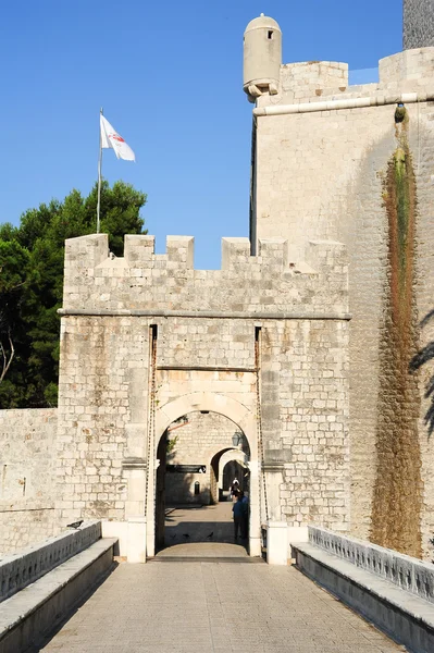 Porta di Ploce alla cittadella di Dubrovnik — Foto Stock
