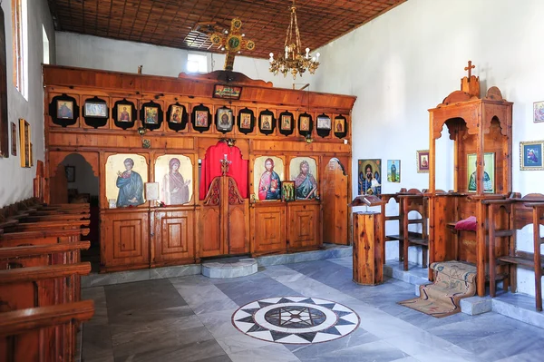 Wnętrze kościoła st. tommaso w berat — Zdjęcie stockowe