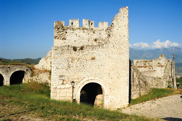 Цитадель і фортеця калу на berat — стокове фото