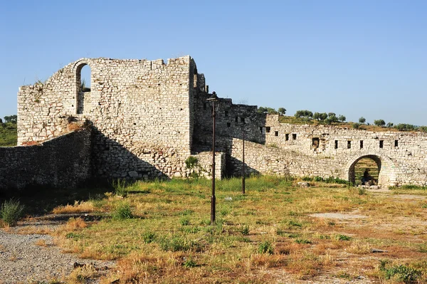 De citadel en de vesting van kala in berat — Stockfoto