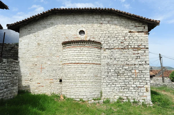 La capilla de Santa María Blachemae en Kala sobre Berat — Foto de Stock