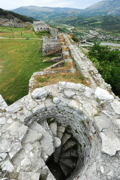 De citadel en de vesting van kala in berat — Stockfoto