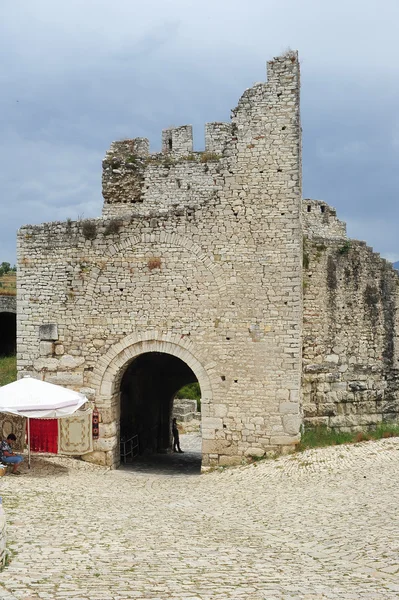 De citadel en de vesting van kala in berat — Stockfoto