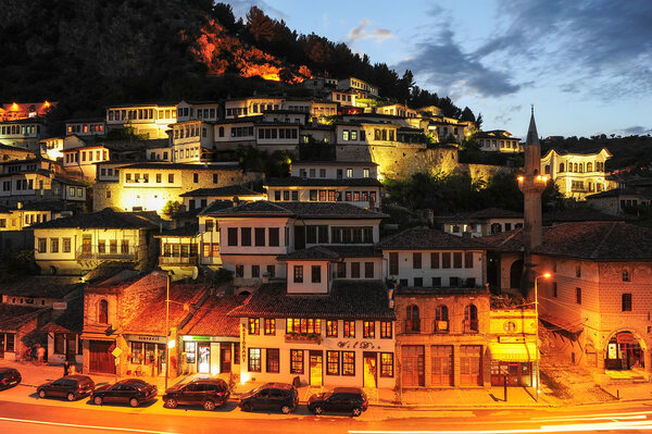 The old houses of Berat on Albania