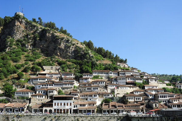 The old houses of Berat on Albania