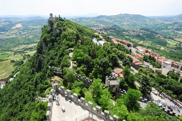 La cesta fortless auf borgo maggiore, san marino — Stockfoto