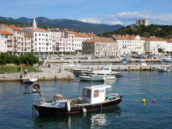 Hafen der Altstadt von Senj auf Kroatien — Stockfoto