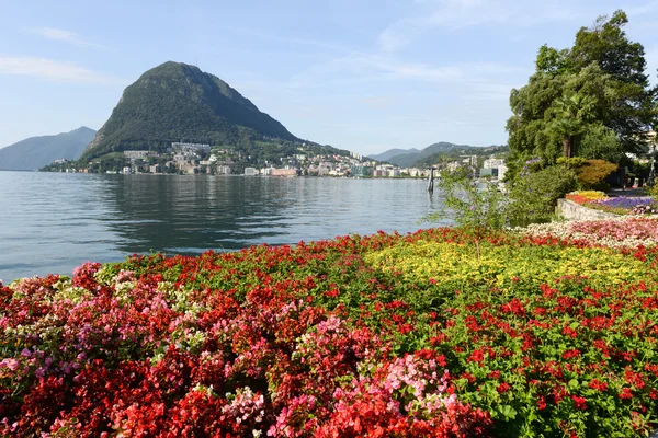 Fjärden av Luganosjön — Stockfoto