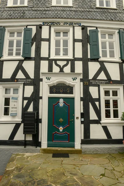 Het Traditionele Huis Van Freudenburg Duitsland — Stockfoto