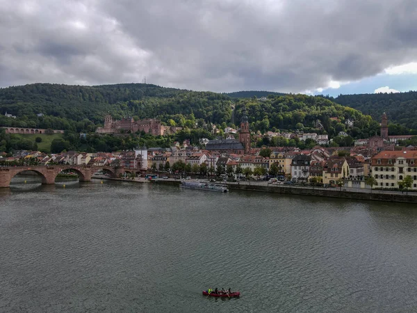 Vista Del Dron Ciudad Heidelberg Alemania — Foto de Stock