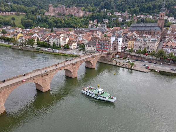 Drohnen Blick Auf Die Stadt Heidelberg — Stockfoto