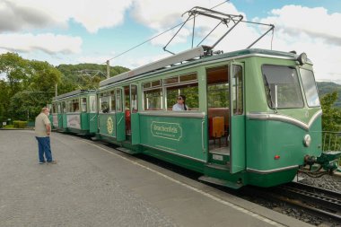 Koenigswinter, Almanya - 20 Eylül 2021: Drachenfels Almanya 'da Koenigswinter üzerinde antrenman yapıyor