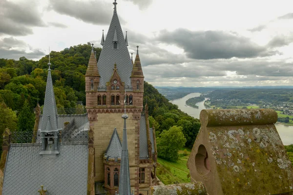 Blick Von Der Drachenburg Über Königswinter Auf Deutschland — Stockfoto