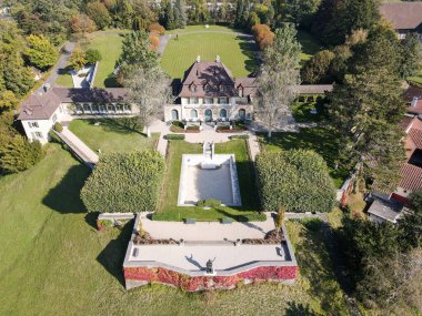 İsviçre 'deki Augst' un Roma vakıf villasında insansız hava aracı görüntüsü