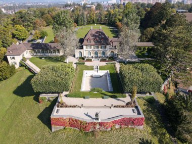 İsviçre 'deki Augst' un Roma vakıf villasında insansız hava aracı görüntüsü