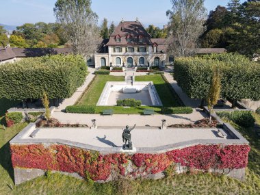 İsviçre 'deki Augst' un Roma vakıf villasında insansız hava aracı görüntüsü