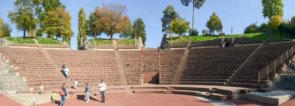 Augusti Schweiz Oktober 2021 Augusta Rauricas Romerska Amfiteater Augst Schweiz — Stockfoto