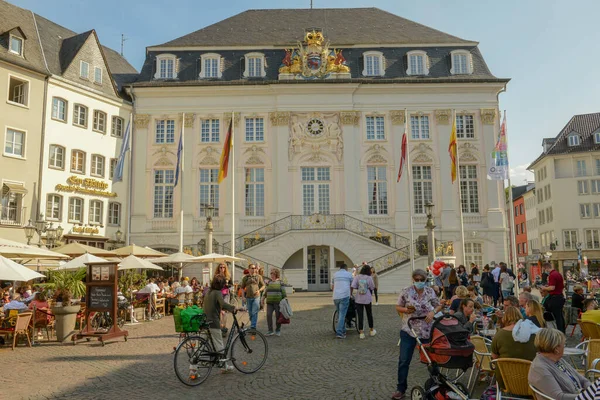 Bonn Allemagne Septembre 2021 Vue Sur Place Marché Bonn Sur — Photo