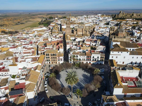 Vista Del Dron Ciudad Carmona Andalucía España — Foto de Stock