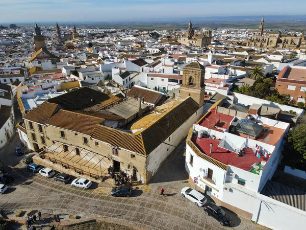 Drone Vista Sulla Città Carmona Andalusia Spagna — Foto Stock
