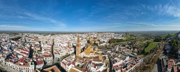 Vista Drone Cidade Carmona Andaluzia Espanha — Fotografia de Stock