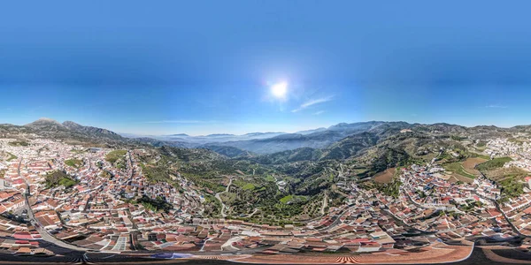 Vista Del Dron Ciudad Burgo Andalucía España — Foto de Stock