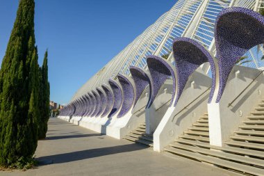 Umbracle - İspanya 'nın Valencia şehrinde mimar Santiago Calatrava' nın Sanat ve Bilimleri üzerine