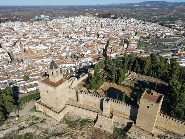 Vista Del Dron Ciudad Antequera Andalucía España — Foto de Stock