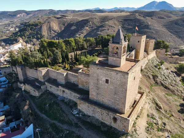 Vista Del Dron Fuerte Antequera Andalucía España —  Fotos de Stock
