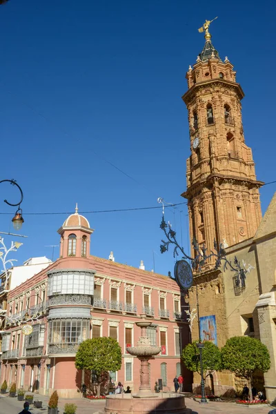 Antequera Spanien Dezember 2020 Kirche Und Platz Von San Sebastian — Stockfoto