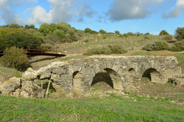 Uitzicht Romeinse Stad Baelo Claudia Bolonia Spanje — Stockfoto