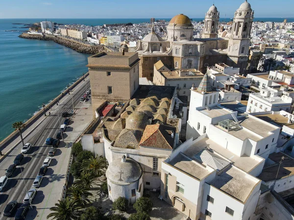 Drohnenblick Auf Die Stadt Cadiz Spanien — Stockfoto