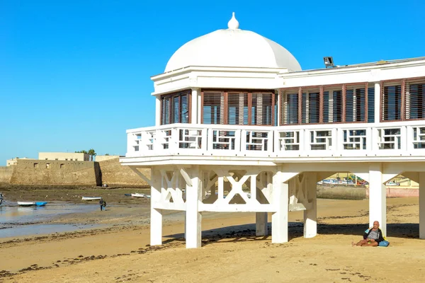 Cadiz Spain January 2021 View Caleta Beach Cadiz Spain — Stock Photo, Image