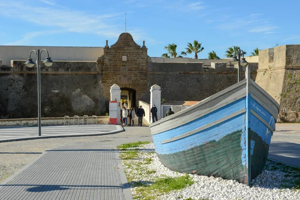 Cadiz Spanya Ocak 2021 Spanya Cadiz Deki Santa Catalina Kalesinde — Stok fotoğraf