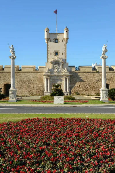 Puertas Tierra Fortress Gate Cadiz Spain — Stock Photo, Image